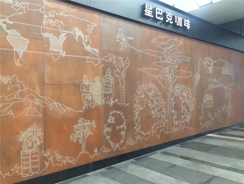 洛龙耐候钢幕墙